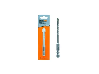 BROCA EXCENTRICA 4MM C/PONTA CRUZADA E BORDA SERRILHADA