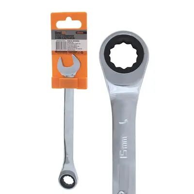 CHAVE COMBINADA COM CATRACA - 15MM