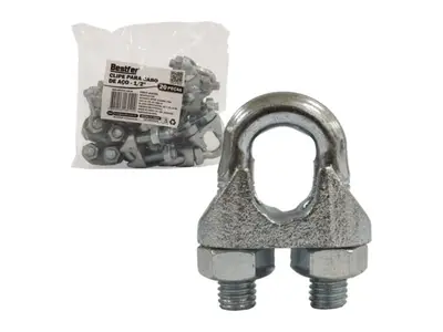 CLIP PARA CABO DE ACO 1/2POL - 20PCS