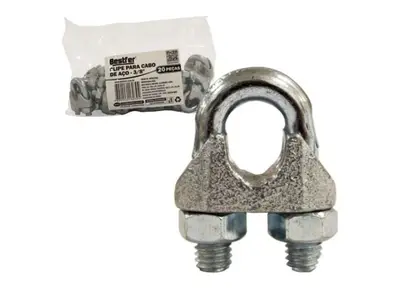 CLIP PARA CABO DE ACO 3/8POL - 20PCS