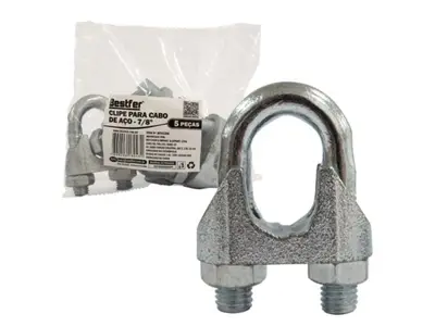 CLIP PARA CABO DE ACO 7/8POL - 5PCS
