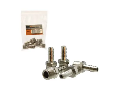 CONECTOR ESPIGAO MACHO NPT 1/4 - 5PCS