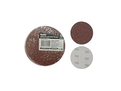 DISCO DE LIXA BASE VELCRO 115MM GRAO 24 - 10PCS