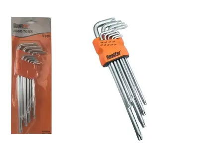 JOGO SOQUETES TORX 8PCS - 1/2POL