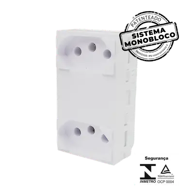 MODULO 2 TOMADAS 10A 250V~ SEPARADAS MONOBLOCO I9