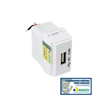 MODULO TOMADA USB 2A I9