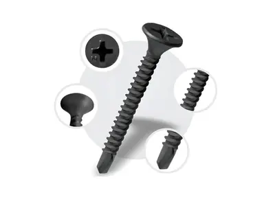 PARAFUSO PARA DRYWAL PONTA BROCA 3.5MMX45MM 100PCS