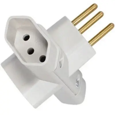 PINO 3 SAIDAS TIPO T 2P+T 10A 250V~ CZ - PCT 10 PCS