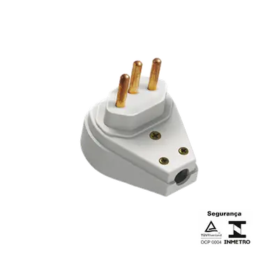 PINO PRENSA CABO GIGANTE 2P+T 10A 250V~ BR