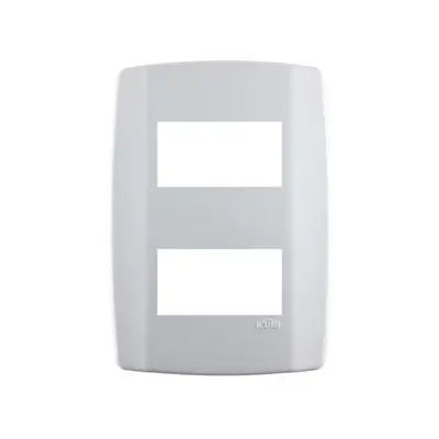 PLACA 4X2 2 MODULOS SEPARADOS HORIZONTAL SLIM