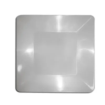 PRATO QUADRADO 25CM BRANCO