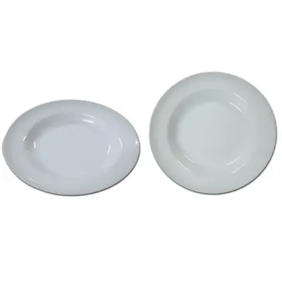 PRATO REDONDO 25CM FUNDO BRANCO